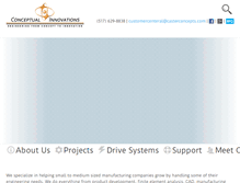 Tablet Screenshot of conceptual-innovations.com